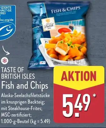 Aldi Nord TASTE OF BRITISH ISLES Fish and Chips Angebot