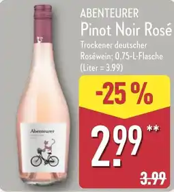 Aldi Nord ABENTEURER Pinot Noir Rosé Angebot