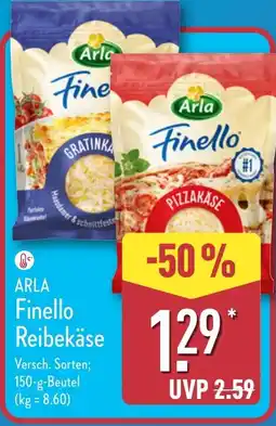 Aldi Nord ARLA Finello Reibekäse Angebot