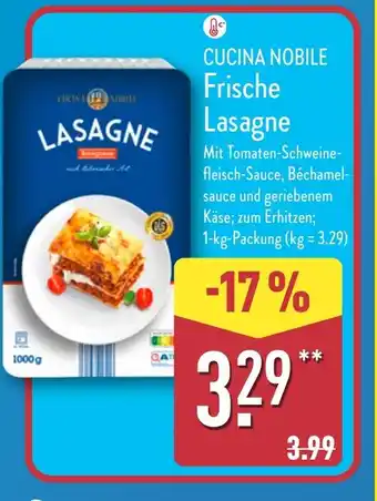 Aldi Nord CUCINA NOBILE Frische Lasagne Angebot