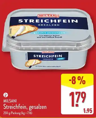 Aldi Nord MILSANI Streichfein, gesalzen Angebot