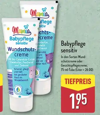 Aldi Nord Babypflege sensitiv Angebot