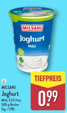 Aldi Nord MILSANI Joghurt Angebot