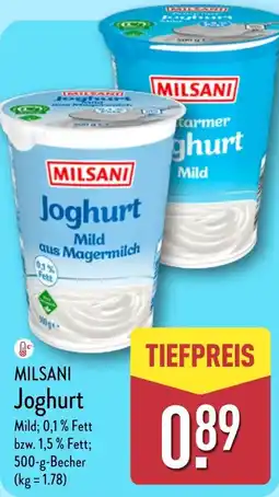 Aldi Nord MILSANI Joghurt Angebot