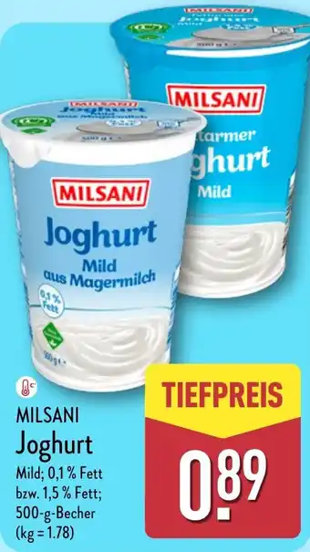 Aldi Nord MILSANI Joghurt Angebot