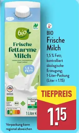 Aldi Nord BIO Frische Milch Angebot