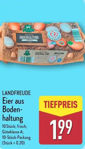 Aldi Nord LANDFREUDE Eier aus Boden- haltung Angebot