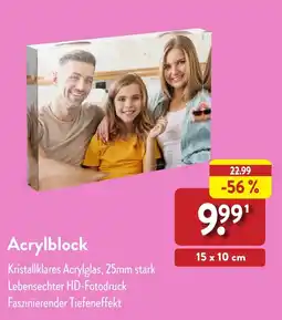 Aldi Nord Acrylblock Angebot