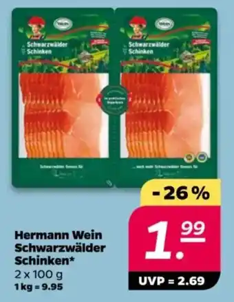 NETTO Hermann Wein Schwarzwälder Schinken Angebot