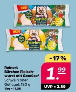 NETTO Reinert Bärchen Fleisch- wurst mit Gemüse Angebot