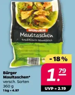 NETTO Bürger Maultaschen Angebot