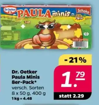 NETTO Dr. Oetker Paula Minis 8er-Pack Angebot