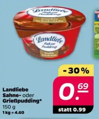 NETTO Landliebe Sahne- oder Grießpudding Angebot