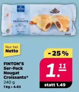 NETTO FINTON'S 5er-Pack Nougat Croissants Angebot