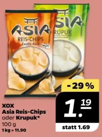 NETTO XOX Asia Reis-Chips oder Krupuk Angebot