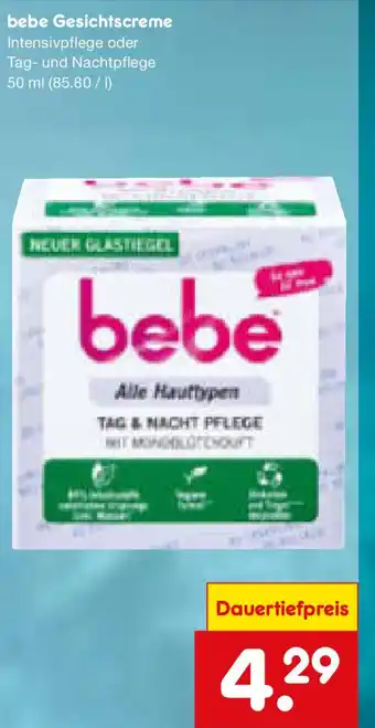 Netto Marken-Discount bebe Gesichtscreme Angebot