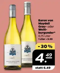 NETTO Baron von Maydell Grau- oder Weiß- burgunder Angebot