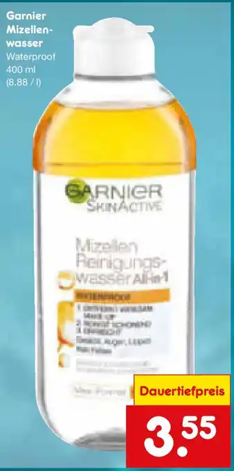 Netto Marken-Discount Garnier Mizellenwasser Waterproof Angebot