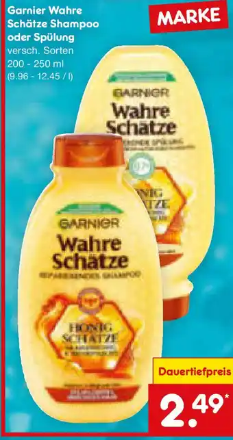 Netto Marken-Discount Garnier Wahre Schätze Shampoo oder Spülung Angebot