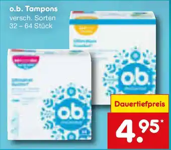 Netto Marken-Discount o.b. Tampons Angebot