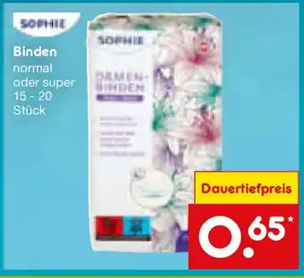 Netto Marken-Discount SOPHIE Binden Angebot