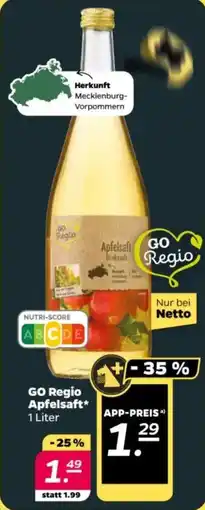 NETTO GO Regio Apfelsaft Angebot