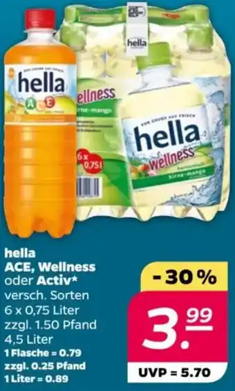 NETTO hella ACE, Wellness oder Activ Angebot