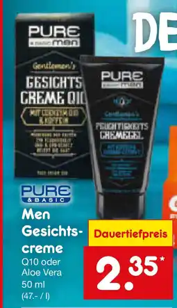 Netto Marken-Discount PURE Men Gesichtscreme Angebot