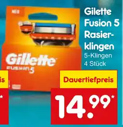 Netto Marken-Discount Gilette Fusion 5 Rasierklingen Angebot