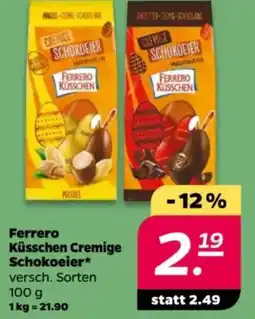 NETTO Küsschen Cremige Schokoeier Angebot