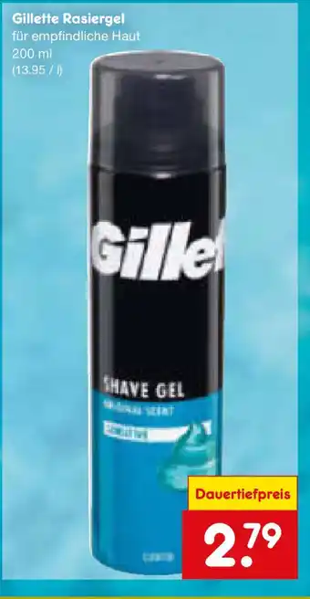 Netto Marken-Discount Gillette Rasiergel Angebot