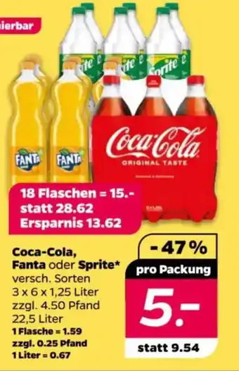 NETTO Coca-Cola, Fanta oder Sprite Angebot