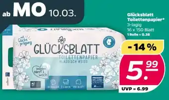 NETTO Glücksblatt Toilettenpapier Angebot