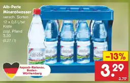 Netto Marken-Discount Alb-Perle Mineralwasser Angebot