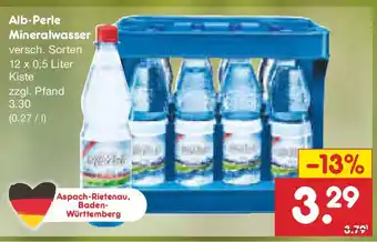 Netto Marken-Discount Alb-Perle Mineralwasser Angebot