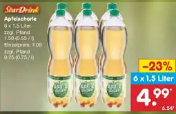 Netto Marken-Discount StarDrink Apfelschorle Angebot