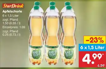 Netto Marken-Discount StarDrink Apfelschorle Angebot