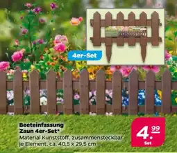 NETTO Beeteinfassung Zaun 4er-Set Angebot