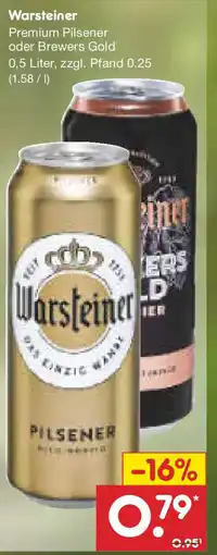 Netto Marken-Discount Warsteiner Premium Pilsener oder Brewers Gold Angebot