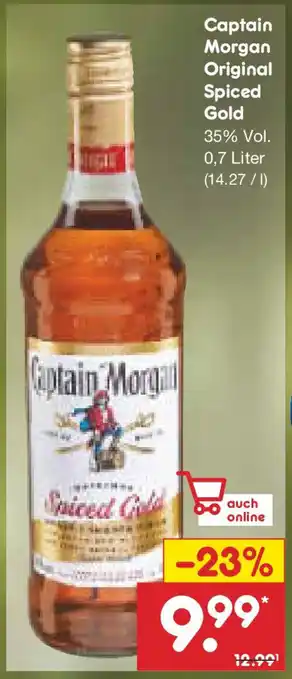 Netto Marken-Discount Captain Morgan Original Spiced Gold Angebot