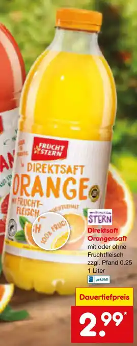 Netto Marken-Discount Frucht STERN Direktsaft Orangensaft Angebot