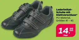 NETTO Lederimitat- Schuhe mit Klettverschluss Angebot