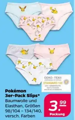 NETTO Pokémon 3er-Pack Slips Angebot