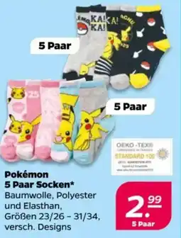 NETTO Pokémon 5 Paar Socken Angebot