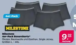 NETTO Milestone 4er-Pack Boxershorts Angebot