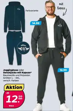 NETTO Jogginghose oder Sweatjacke mit Kapuze Angebot