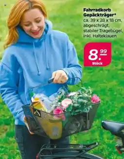 NETTO Fahrradkorb Gepäckträger Angebot