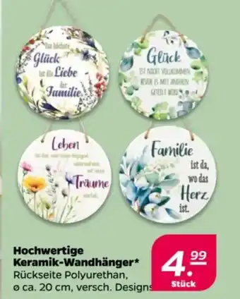 NETTO Hochwertige Keramik-Wandhänger Angebot