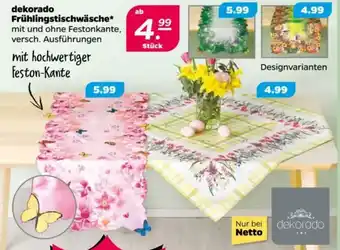 NETTO dekorado Frühlingstischwäsche Angebot