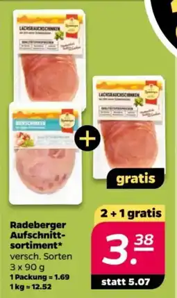 NETTO Radeberger Aufschnitt- sortiment Angebot